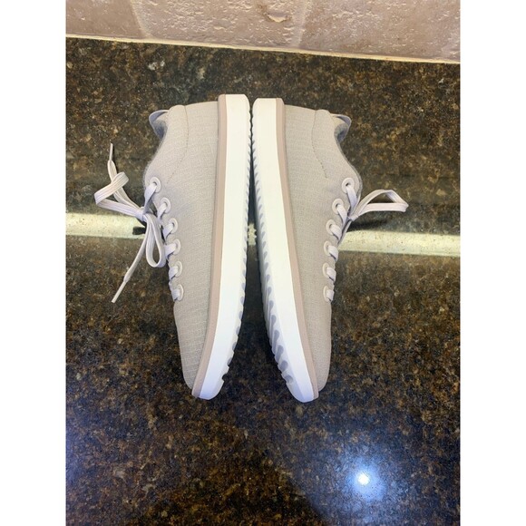 Allbirds Wool Piper Woven Sneaker Pewter Grey Blizzard Sole Size 7 EUC - Picture 9 of 11